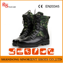 Black Action Leather Military Tactical Jungle Boots RS273